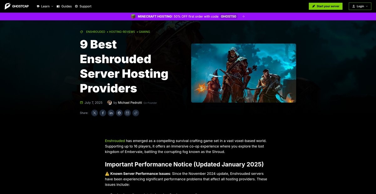 9 Best Enshrouded Server Hosting Providers Screenshot