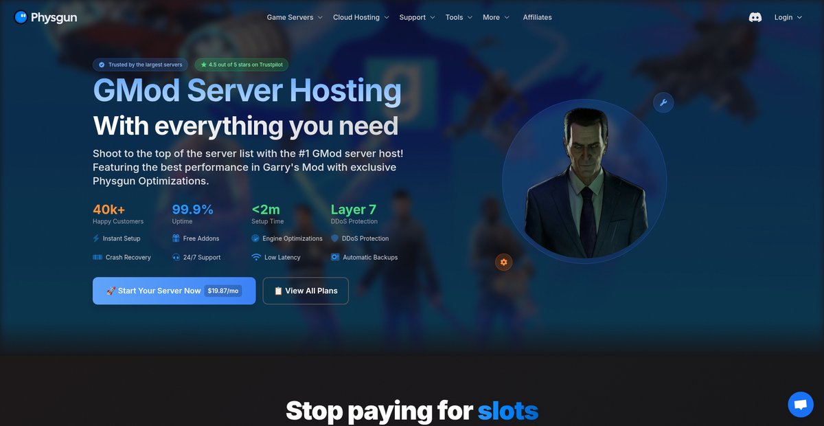GMod Server Hosting - Physgun Screenshot