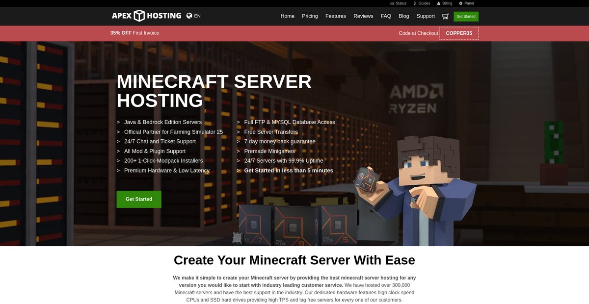 Apex Hosting Screenshot