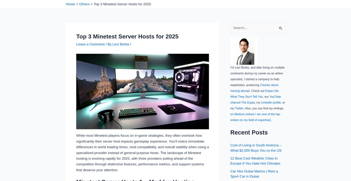Top 3 Minetest Server Hosts for 2025 Screenshot