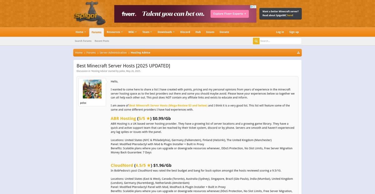 Best Minecraft Server Hosts [2025 UPDATED] Screenshot