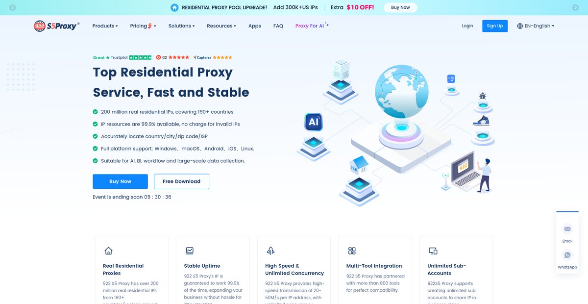 Best residential ip proxy service provider to help companies ... Screenshot