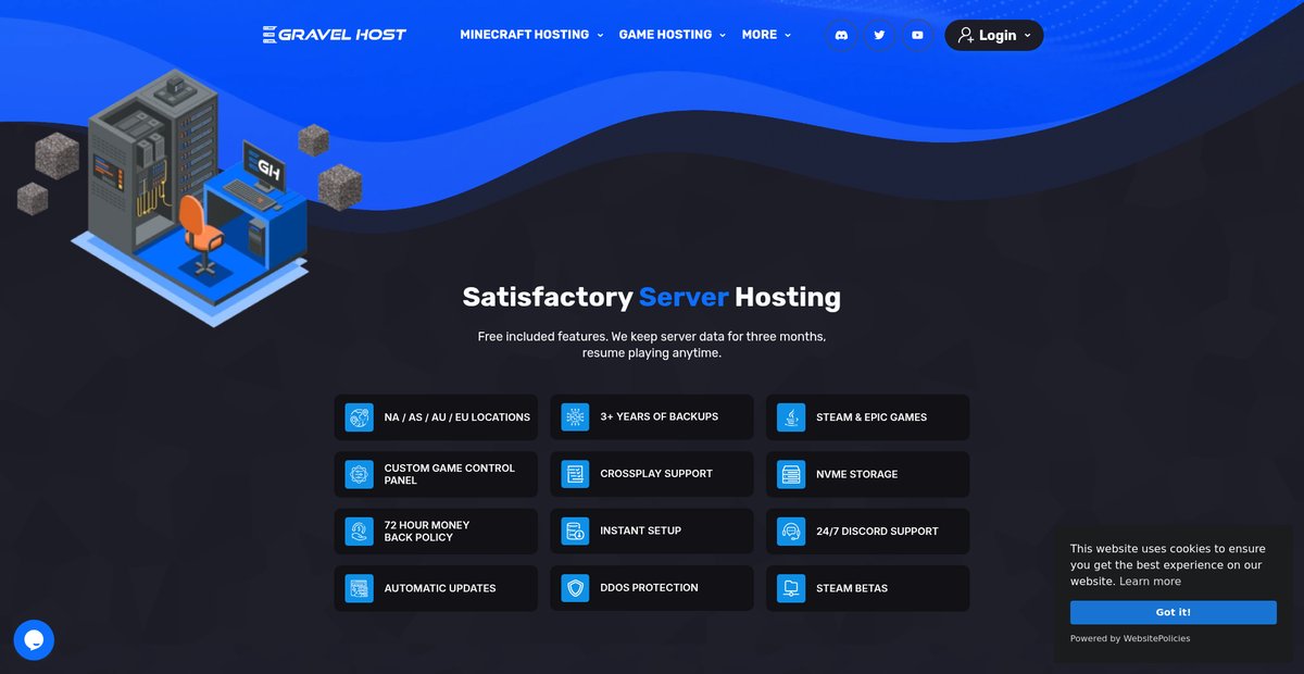 Satisfactory Server Hosting Screenshot