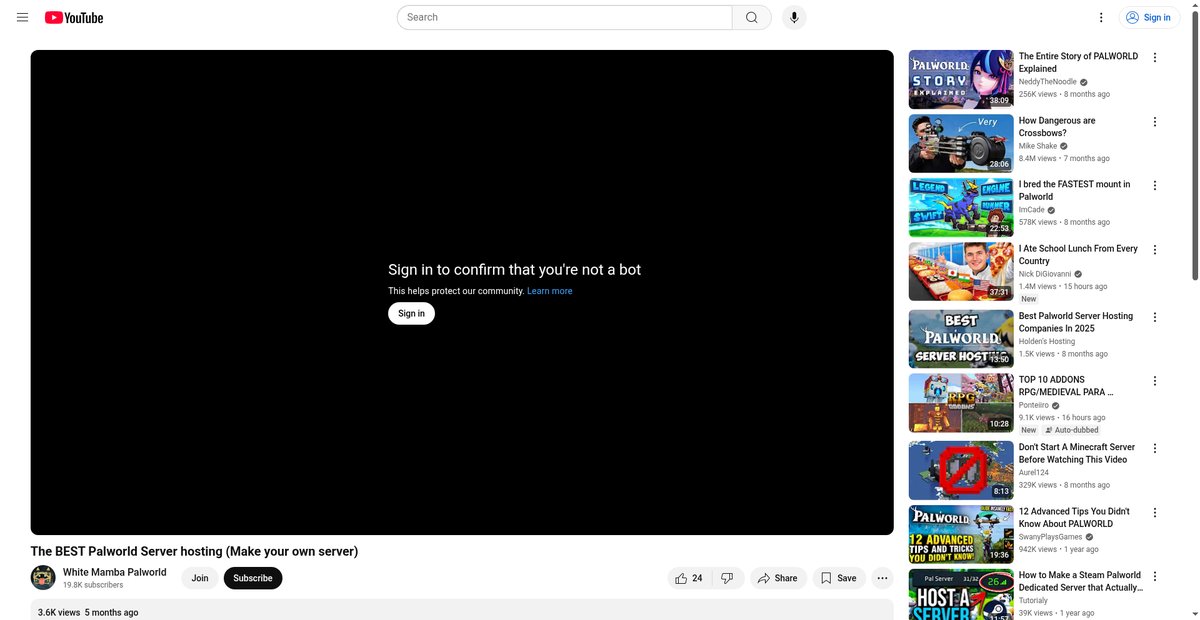The BEST Palworld Server hosting (Make your own server) Screenshot
