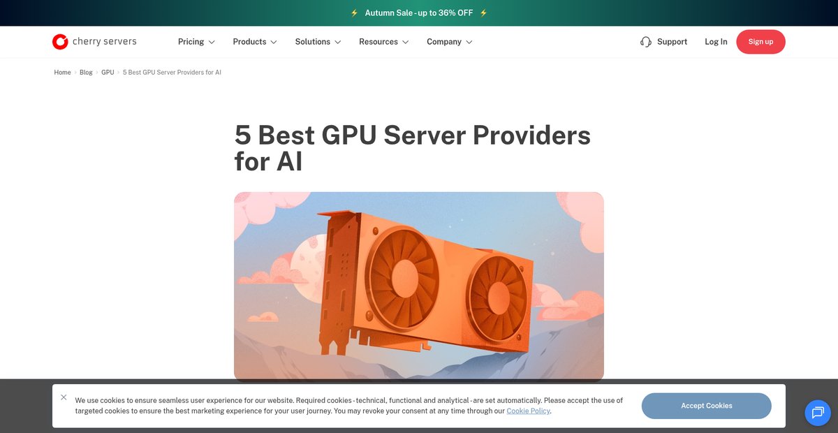 5 Best GPU Server Providers for AI Screenshot