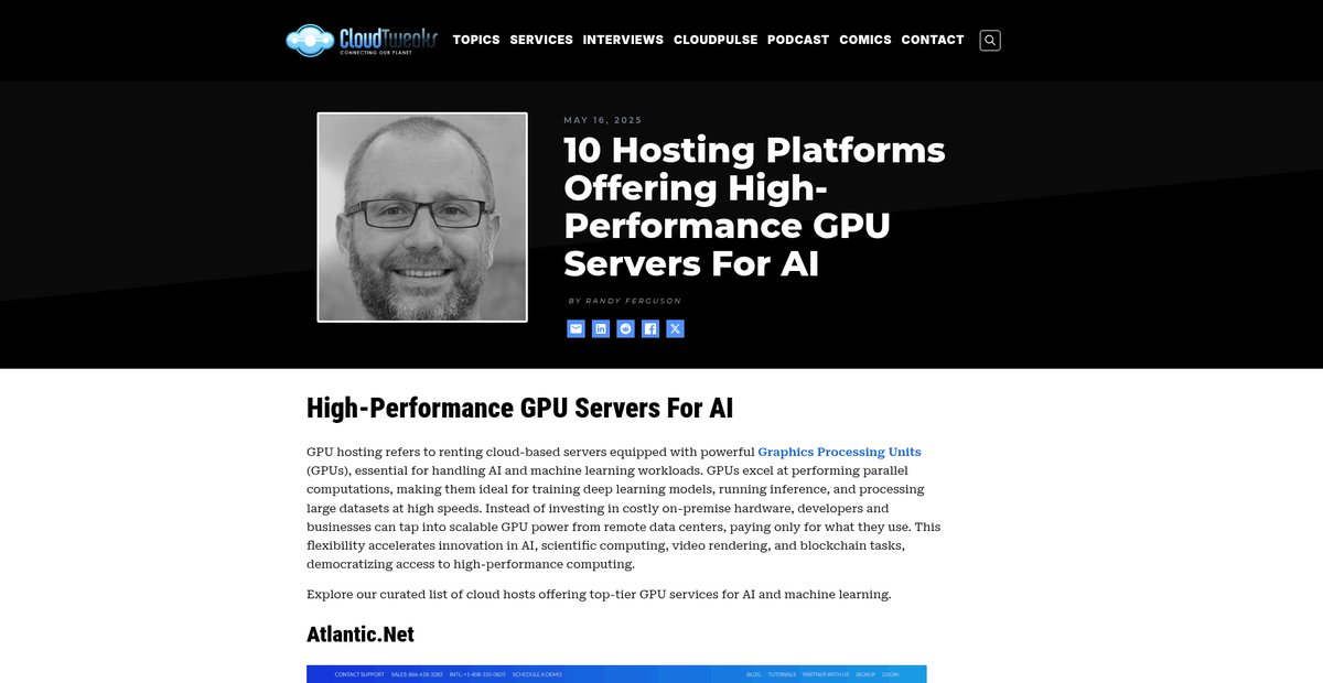 High-Performance GPU Servers for AI Screenshot