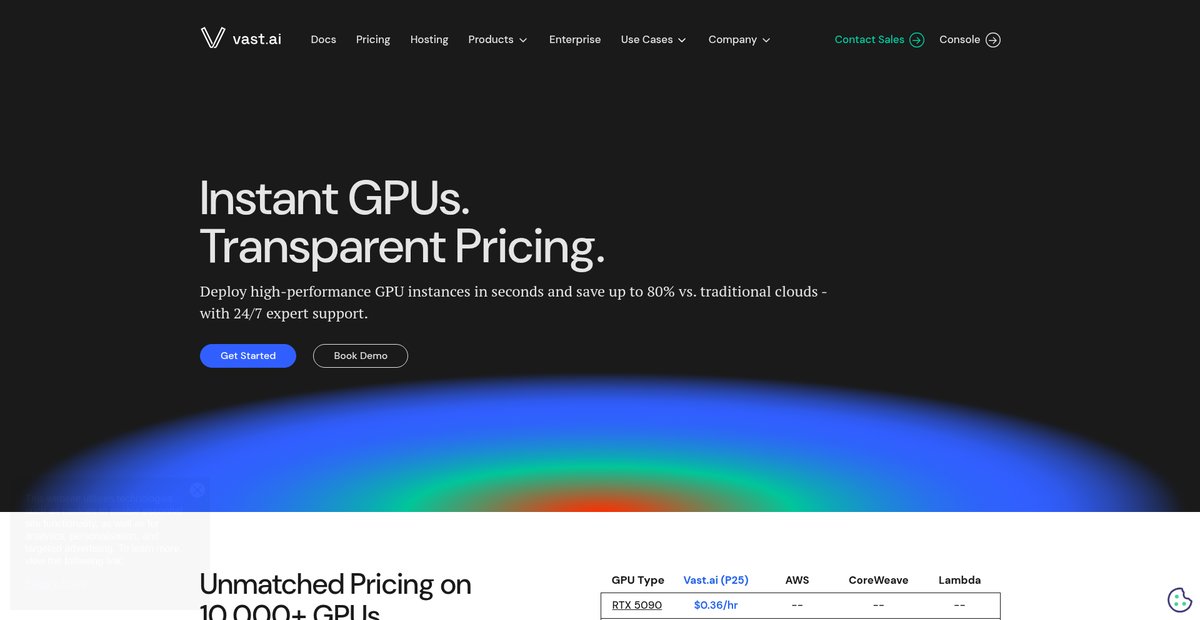 Rent GPUs | Vast.ai Screenshot