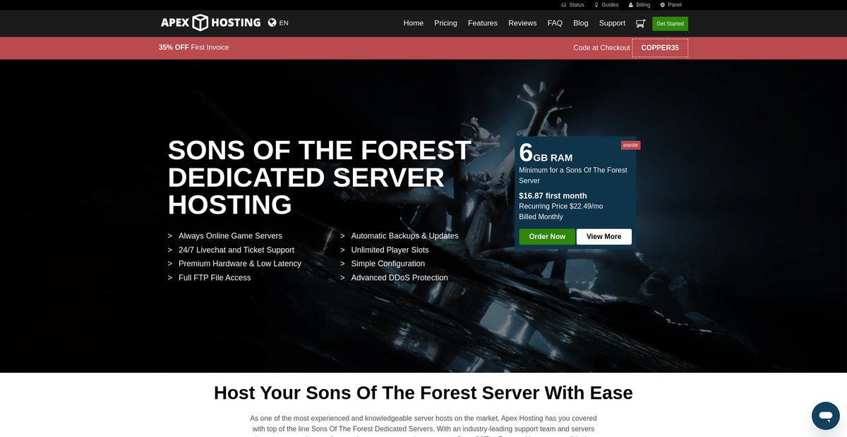 Sons Of The Forest Dedicated Server Hosting Screenshot