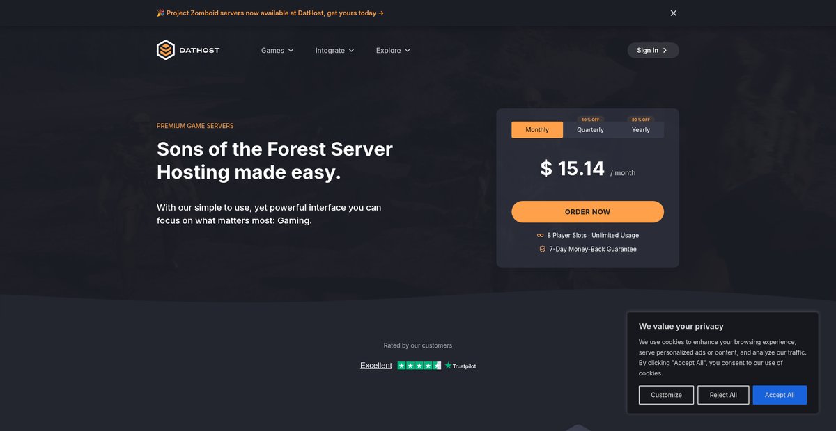 Sons of the Forest Server Hosting Screenshot