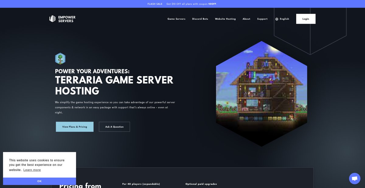 Terraria Server Hosting – Empower Servers Screenshot
