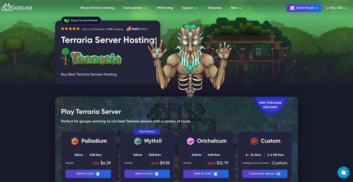Best Terraria Server Hosting | The Ultimate Terraria Server Hosting Experience Screenshot