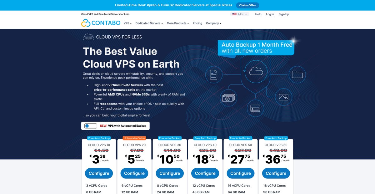 The Best Value Cloud VPS on Earth Screenshot
