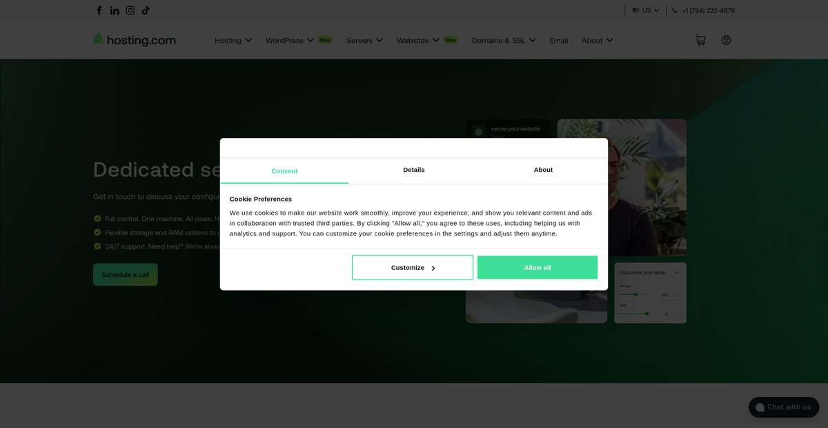 Dedicated Server Hosting | Fast Dedicated Server Web Hosting Screenshot