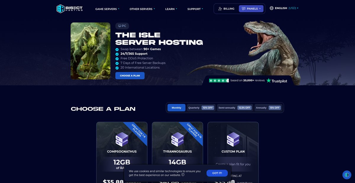 The Isle Servers | 24/7 Support | BisectHosting Screenshot