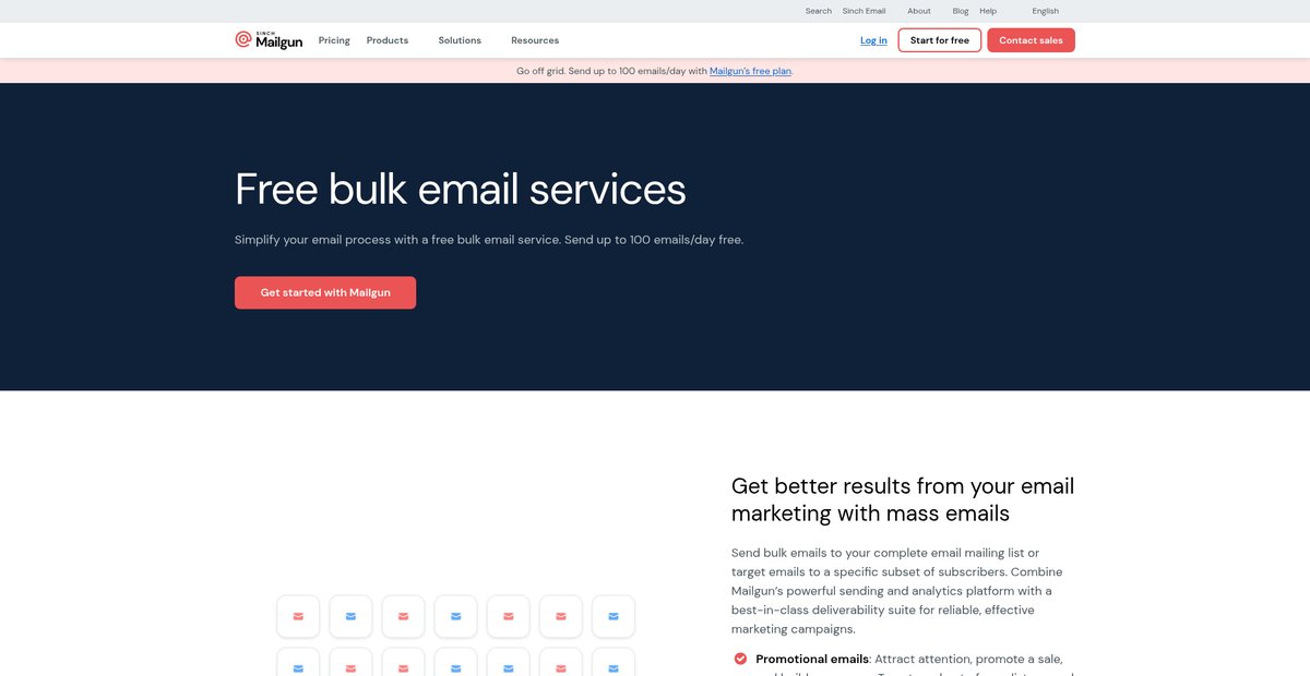 Free Mass Email Sender: Bulk Email Service Screenshot