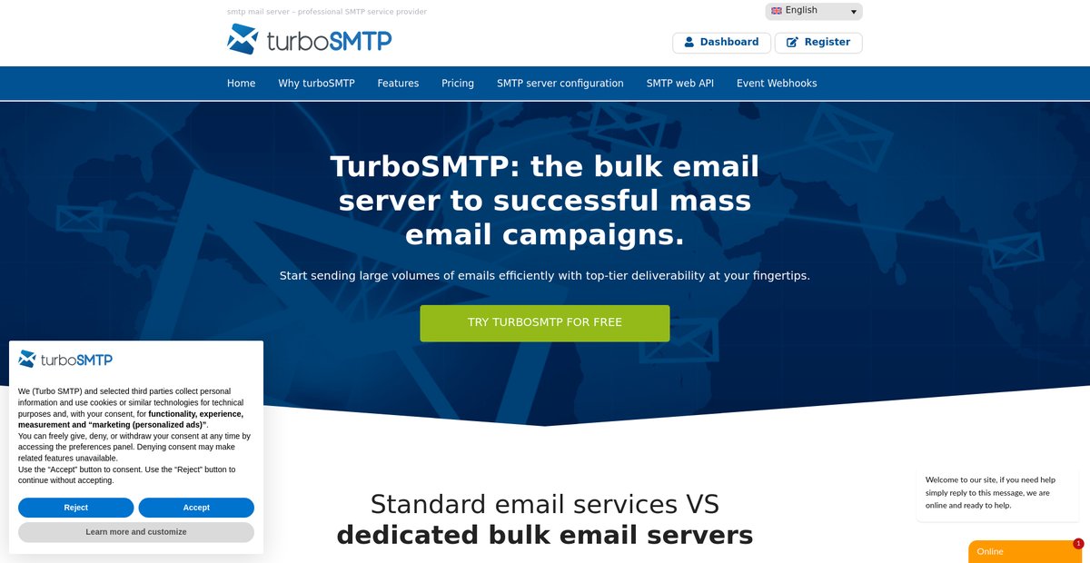 free bulk email server for mass email campaigns Screenshot