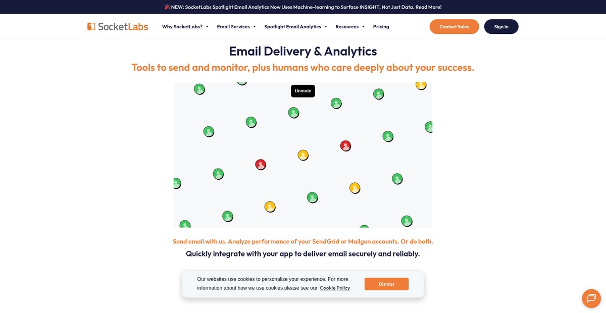 SocketLabs | Email Delivery and Reporting Solutions Screenshot