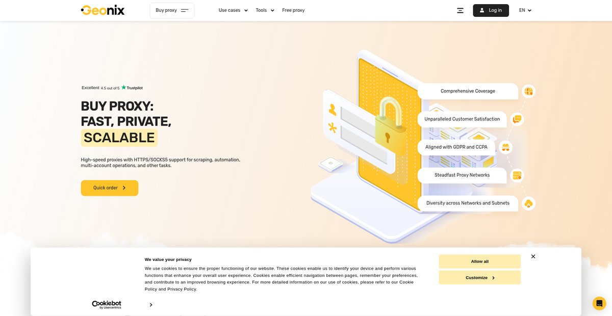 Buy Proxy - Private Dedicated Proxy Servers Screenshot