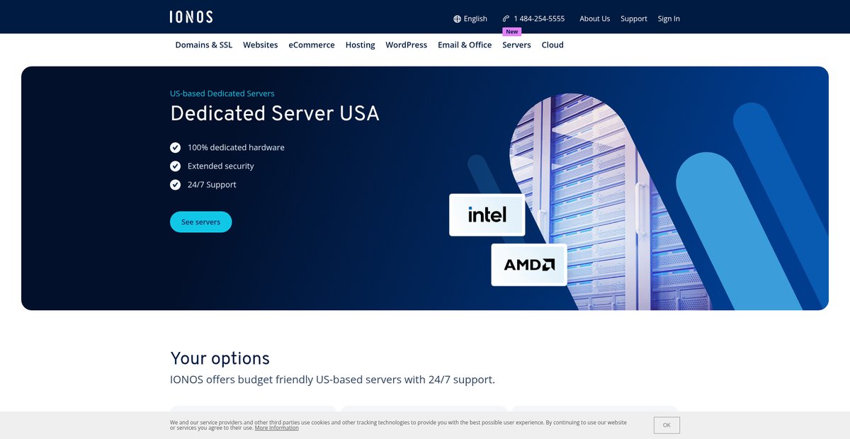 Dedicated Servers USA | American Data Centers Screenshot