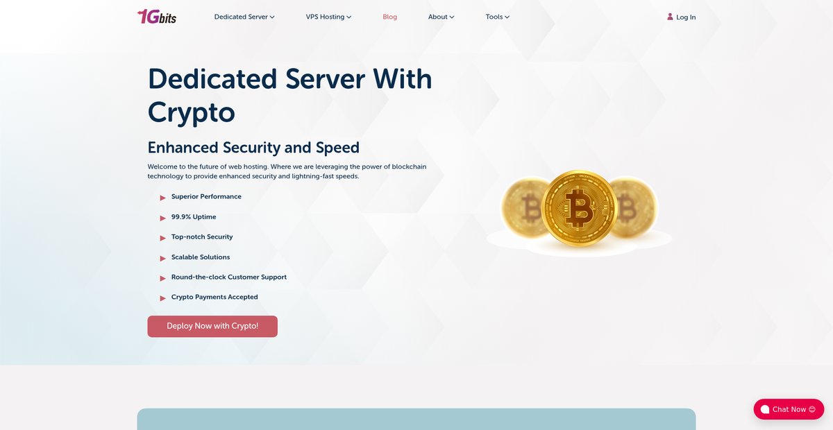 💰 Buy Dedicated Servers with Crypto [Fast & Secure] 🔒 Screenshot