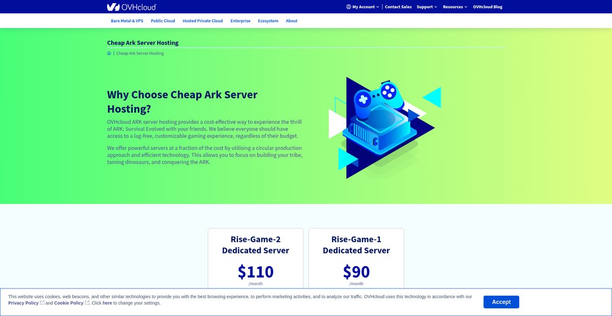 Cheap Ark Server Hosting Screenshot