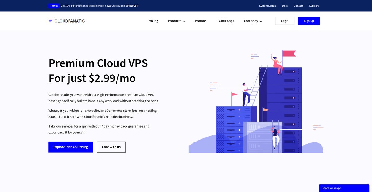 Cheap Cloud VPS Starting at $2.99/mo Screenshot