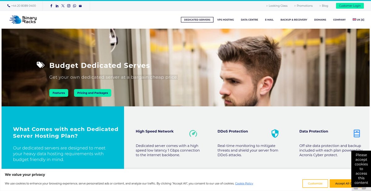 UK Cheap Dedicated Server – From £24.65/mo | ... Screenshot