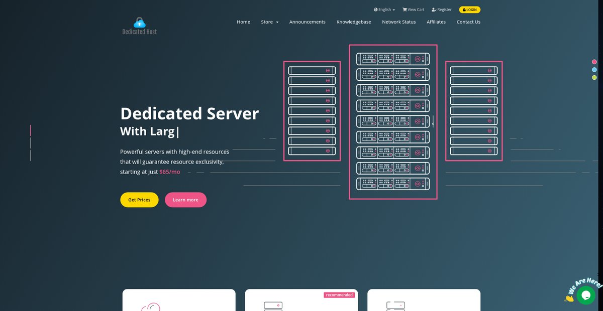 Portal Home - DedicatedHost Screenshot