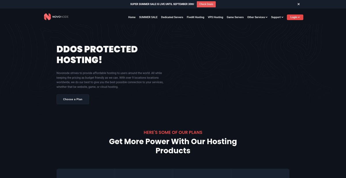 Novonode - Affordable Hosting Screenshot