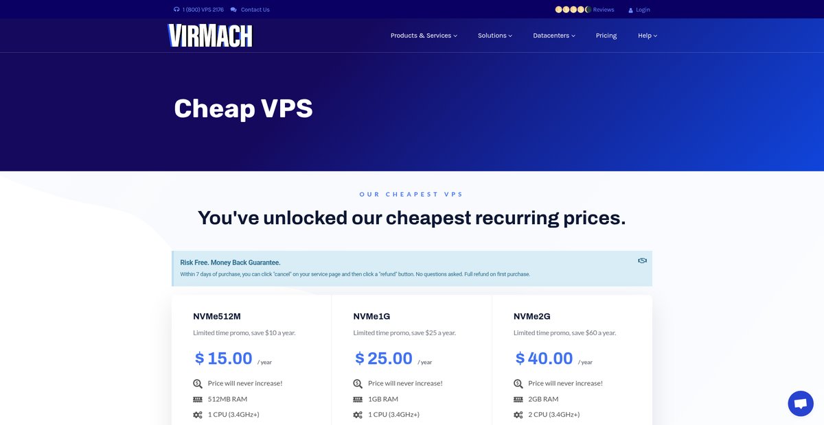 Cheap VPS Hosting / Cheap VPS Server Screenshot