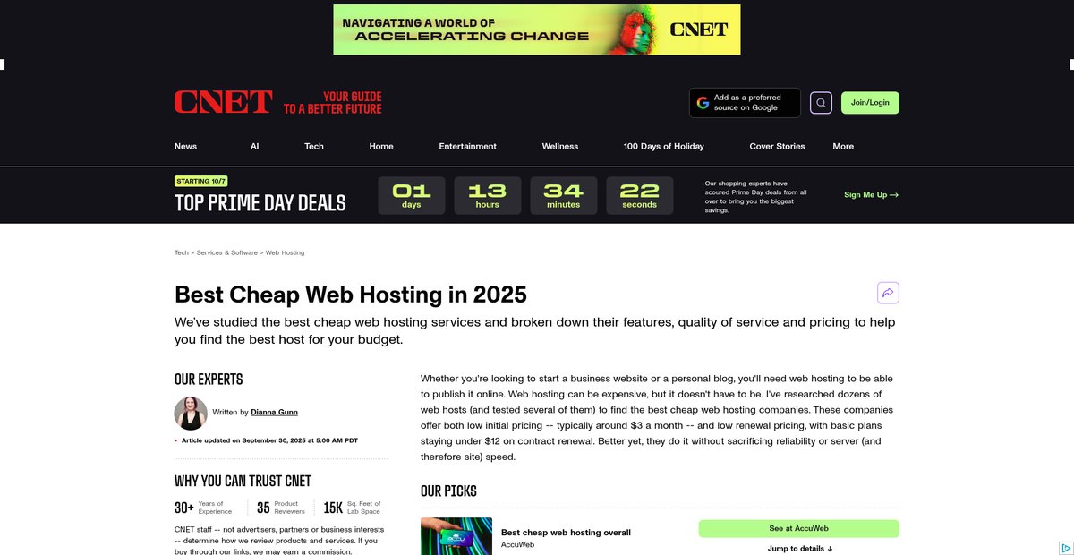 Best Cheap Web Hosting in 2025 Screenshot