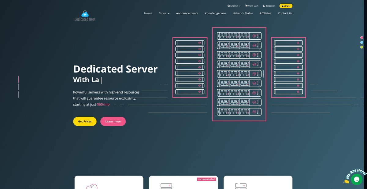 Portal Home - DedicatedHost Screenshot