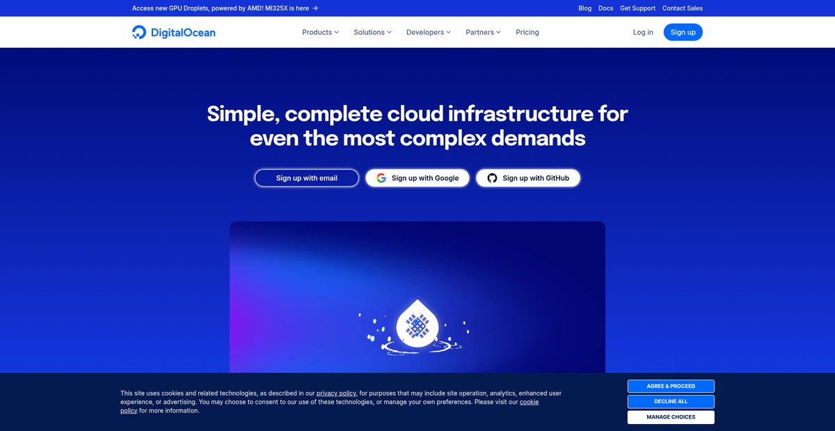 DigitalOcean | Cloud Infrastructure for Developers Screenshot