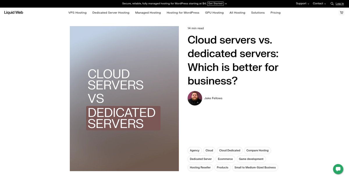 Cloud vs. Dedicated Servers for Enterprises Screenshot