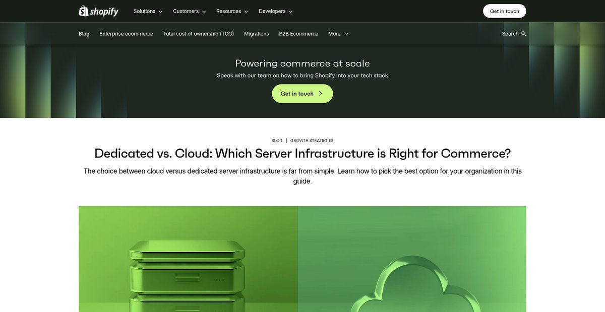 Dedicated vs. Cloud: Which Server Infrastructure is Right ... Screenshot
