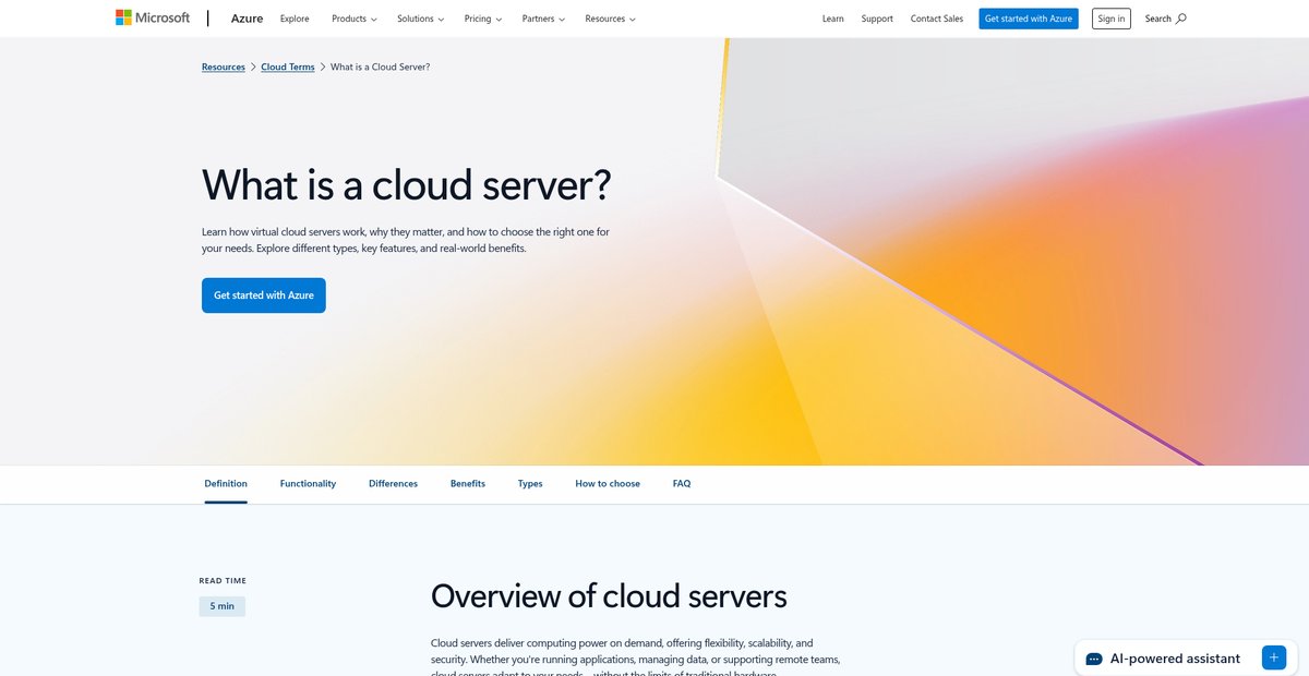 What is a Cloud Server? How do Cloud Servers work? Screenshot