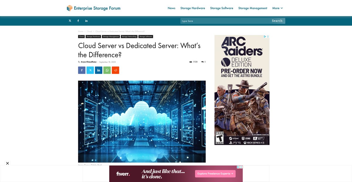 Cloud Server vs Dedicated Server: What's the Difference? Screenshot