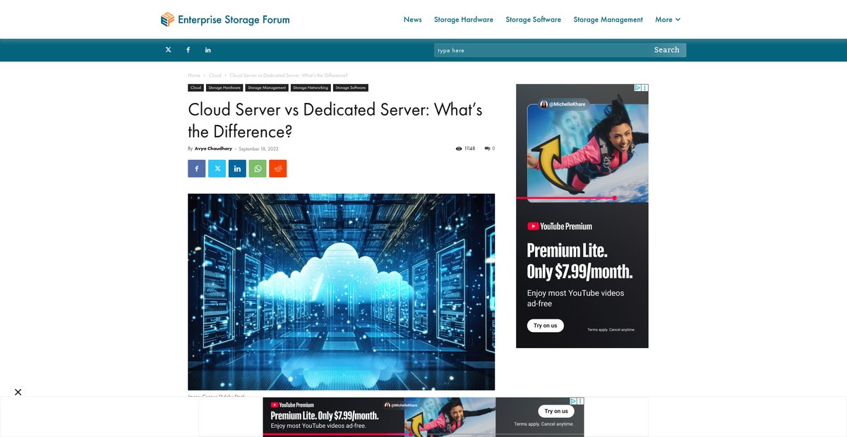 Cloud Server vs Dedicated Server: What's the Difference? Screenshot