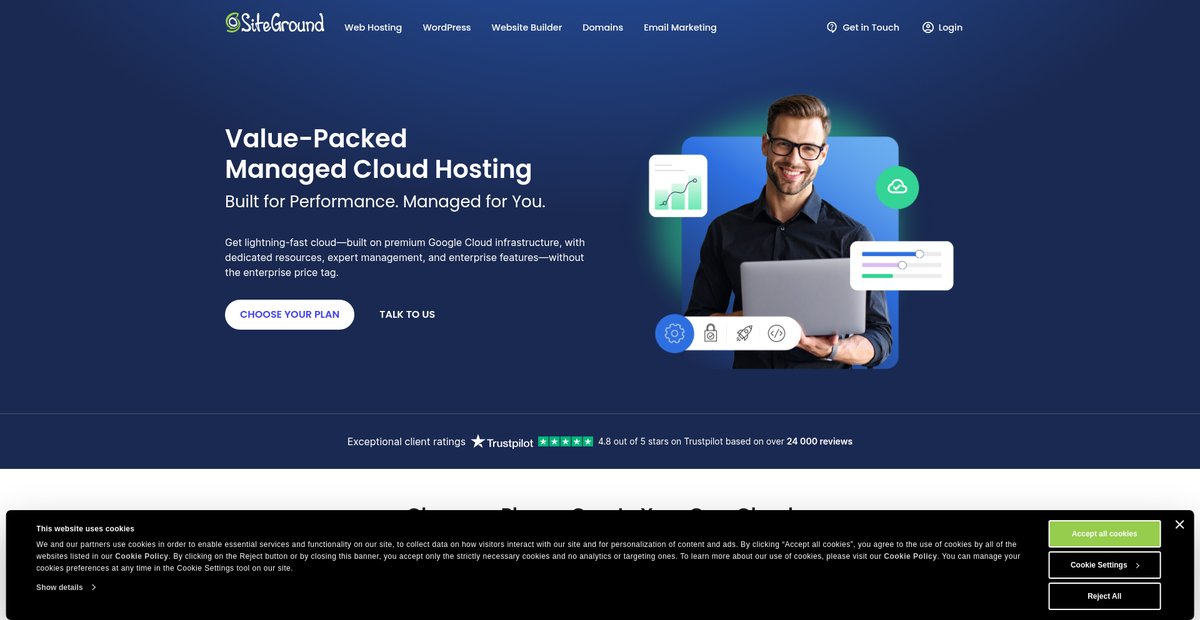 Value-Packed Managed Cloud Hosting Screenshot