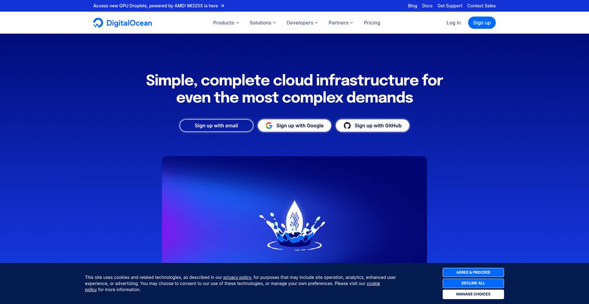 DigitalOcean | Cloud Infrastructure for Developers Screenshot