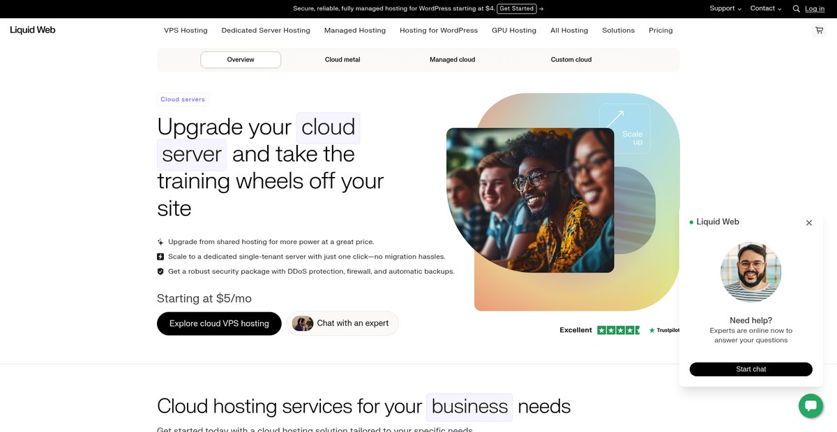 Cloud Server Hosting | 1-Click Scaling, 99.99% Uptime Screenshot
