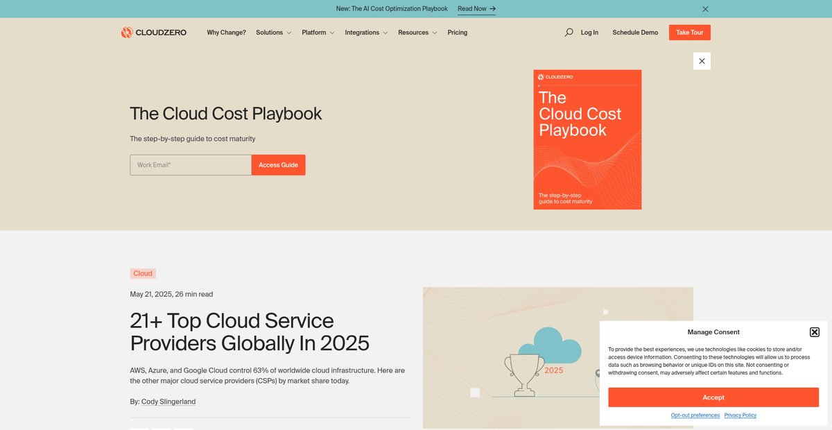 21+ Top Cloud Service Providers Globally In 2025 Screenshot