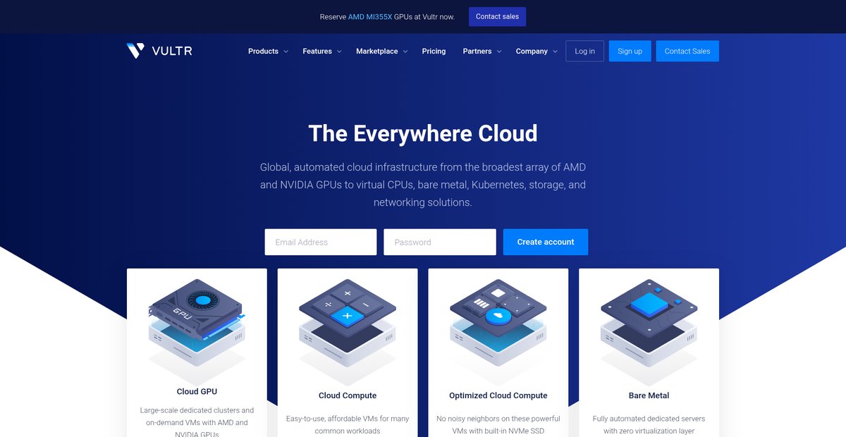 Vultr.com: SSD VPS Servers, Cloud Servers and Cloud Hosting Screenshot