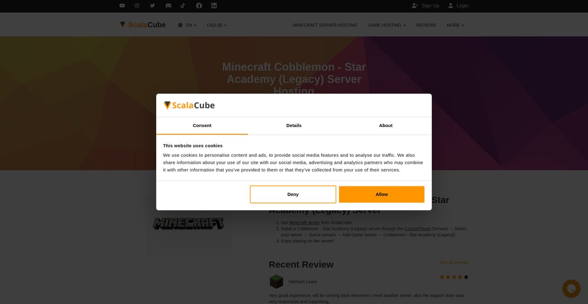 Minecraft Cobblemon: Star Academy Server Hosting Screenshot