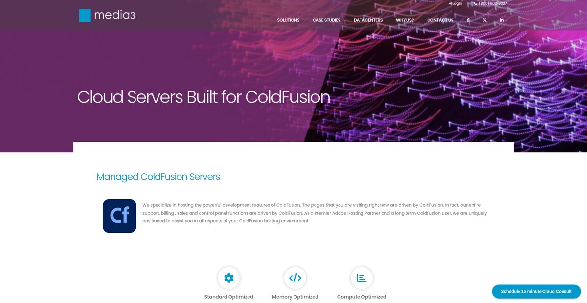Managed ColdFusion Servers Screenshot