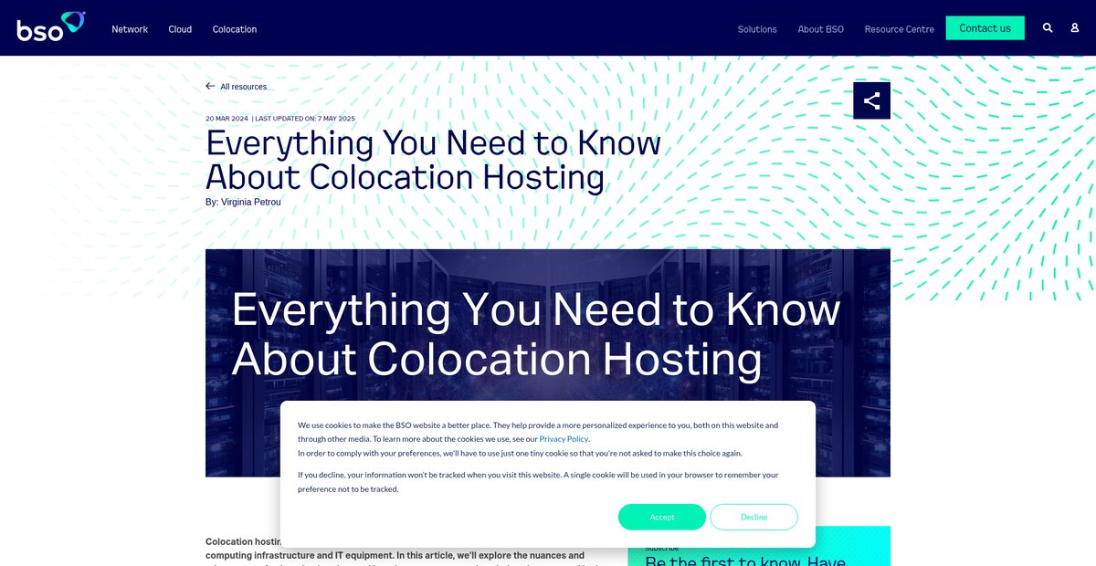 Everything You Need to Know About Colocation Hosting Screenshot