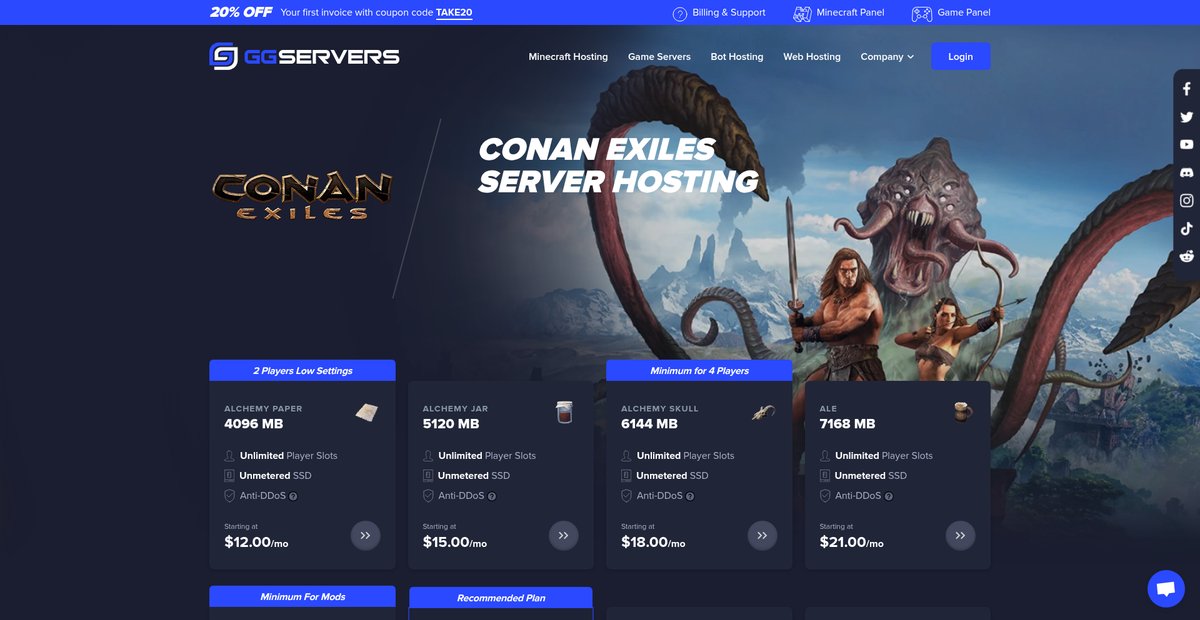 Conan Exiles Server Hosting | GGServers Screenshot