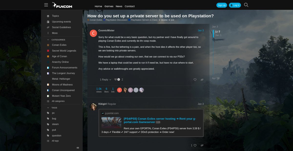 How do you set up a private server to be used on ... Screenshot