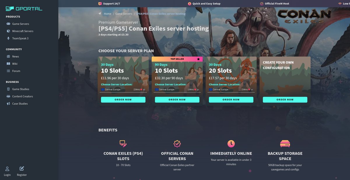 [PS4/PS5] Conan Exiles server hosting Screenshot