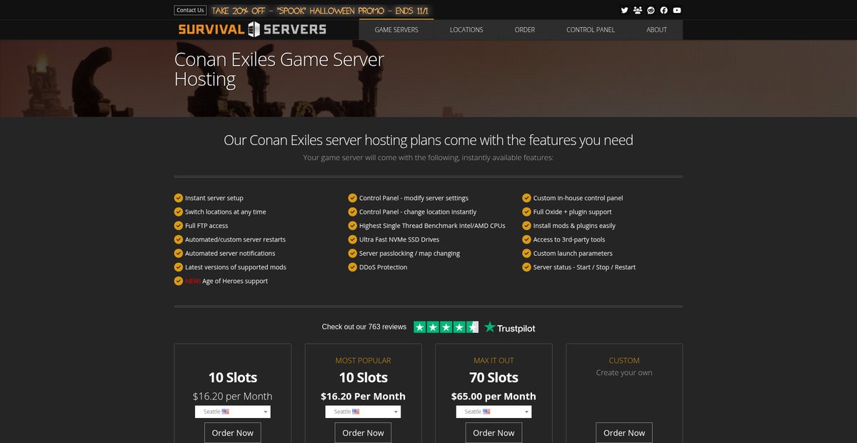 Conan Exiles Game Server Hosting Screenshot